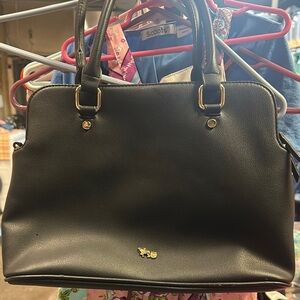 Chic Black and Gold Shoulder Bag